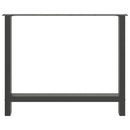 vidaXL 2 db antracitszürke acél étkezőasztalláb 100 x (72-73) cm