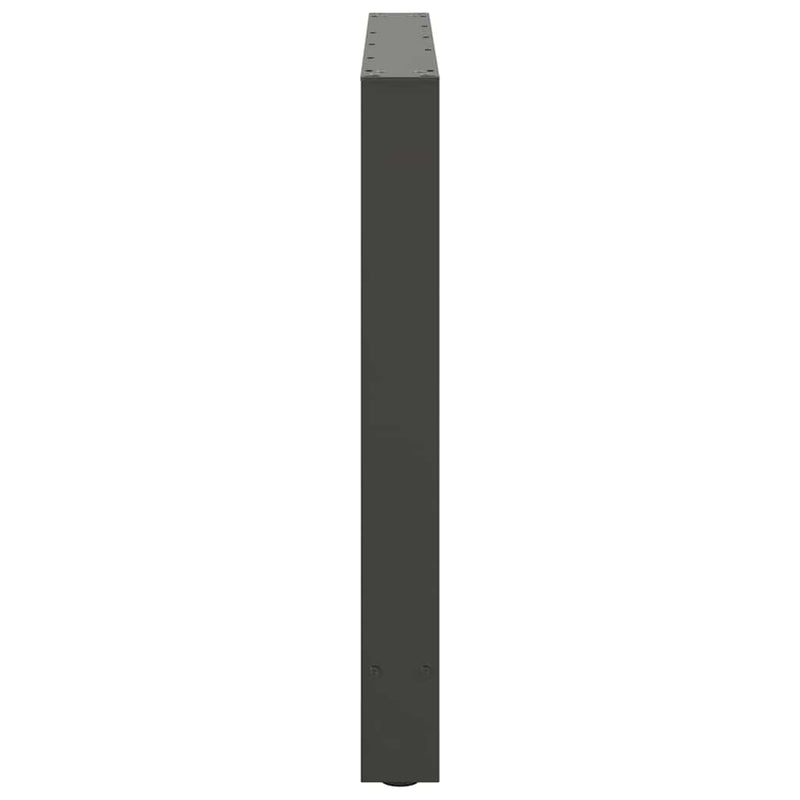 vidaXL 2 db antracitszürke acél étkezőasztalláb 100 x (72-73) cm