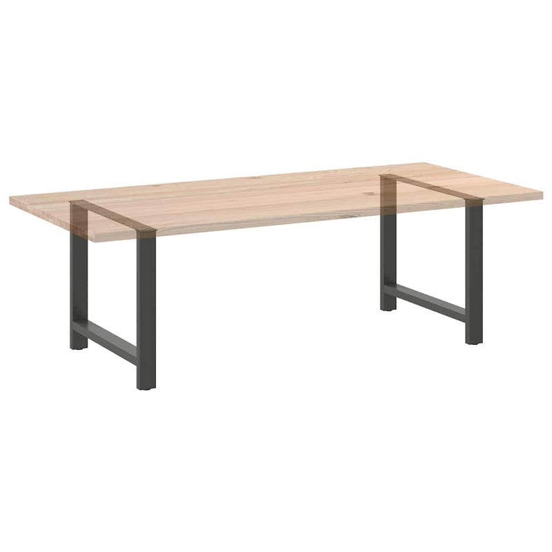 vidaXL 2 db antracitszürke acél étkezőasztalláb 100 x (72-73) cm