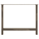 vidaXL 2 db natúr acél étkezőasztal láb 100 x (72-73) cm acél