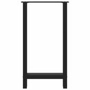 vidaXL 2 db fekete acél bárasztalláb 40x(90-91) cm