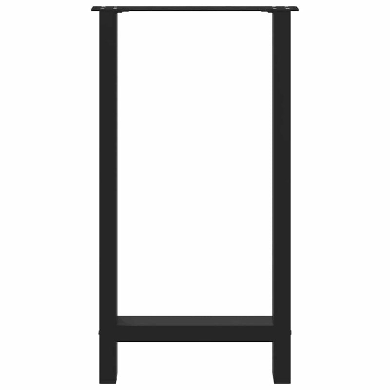 vidaXL 2 db fekete acél bárasztalláb 40x(90-91) cm