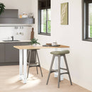 vidaXL 2 db fehér bárasztal láb 40x(90-91) cm acél