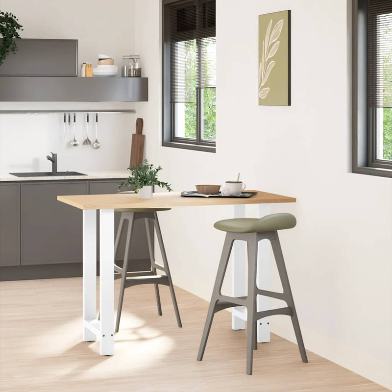 vidaXL 2 db fehér bárasztal láb 40x(90-91) cm acél