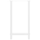 vidaXL 2 db fehér bárasztal láb 40x(90-91) cm acél