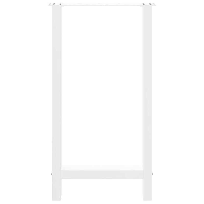 vidaXL 2 db fehér bárasztal láb 40x(90-91) cm acél