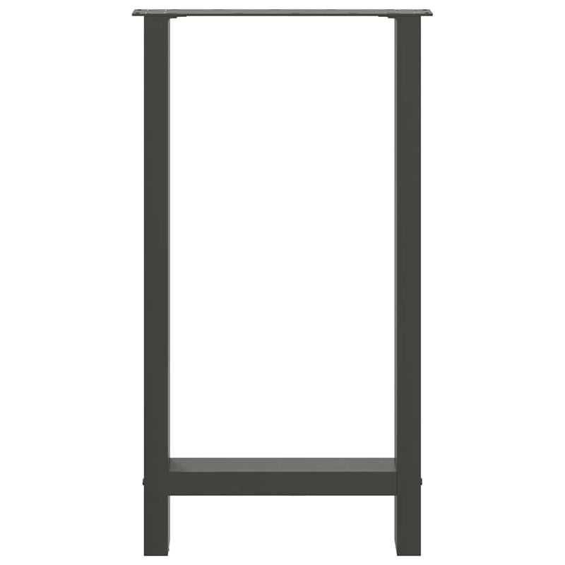 vidaXL 2 db antracitszürke acél bárasztalláb 40x(90-91) cm