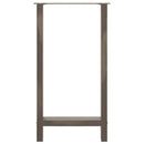 vidaXL 2 db natúr acél bárasztalláb 40x(90-91) cm