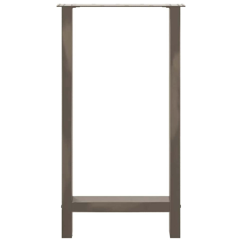 vidaXL 2 db natúr acél bárasztalláb 40x(90-91) cm