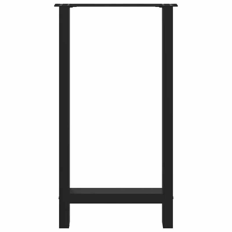 vidaXL 2 db fekete acél bárasztalláb 50x(90-91) cm