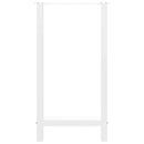 vidaXL 2 db fehér bárasztal láb 50x(90-91) cm acél