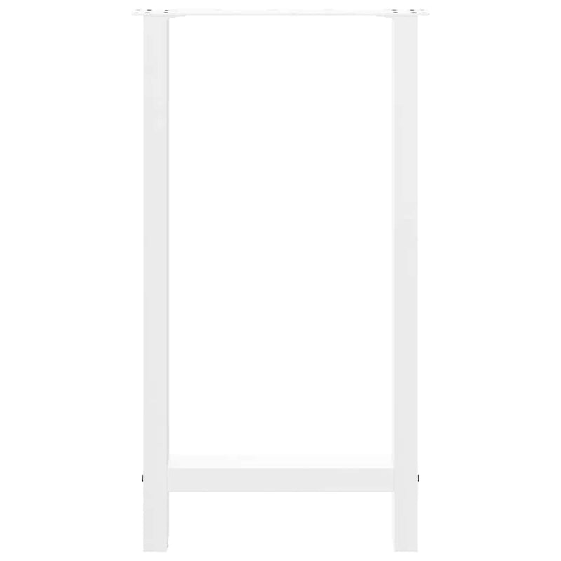 vidaXL 2 db fehér bárasztal láb 50x(90-91) cm acél