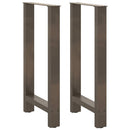 vidaXL 2 db natúr acél bárasztalláb 50x(90-91) cm
