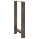 vidaXL 2 db natúr acél bárasztalláb 50x(90-91) cm