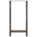 vidaXL 2 db natúr acél bárasztalláb 50x(90-91) cm