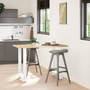 vidaXL 2 db fehér bárasztal láb 60x(90-91) cm acél