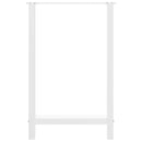 vidaXL 2 db fehér bárasztal láb 60x(90-91) cm acél