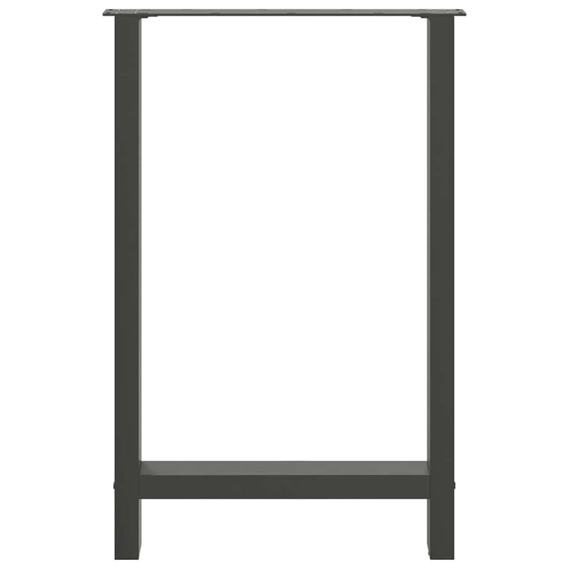 vidaXL 2 db antracitszürke acél bárasztalláb 60x(90-91) cm