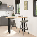 vidaXL 2 db fekete acél bárasztal láb 40 x (100-101) cm