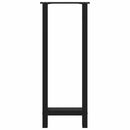 vidaXL 2 db fekete acél bárasztal láb 40 x (100-101) cm