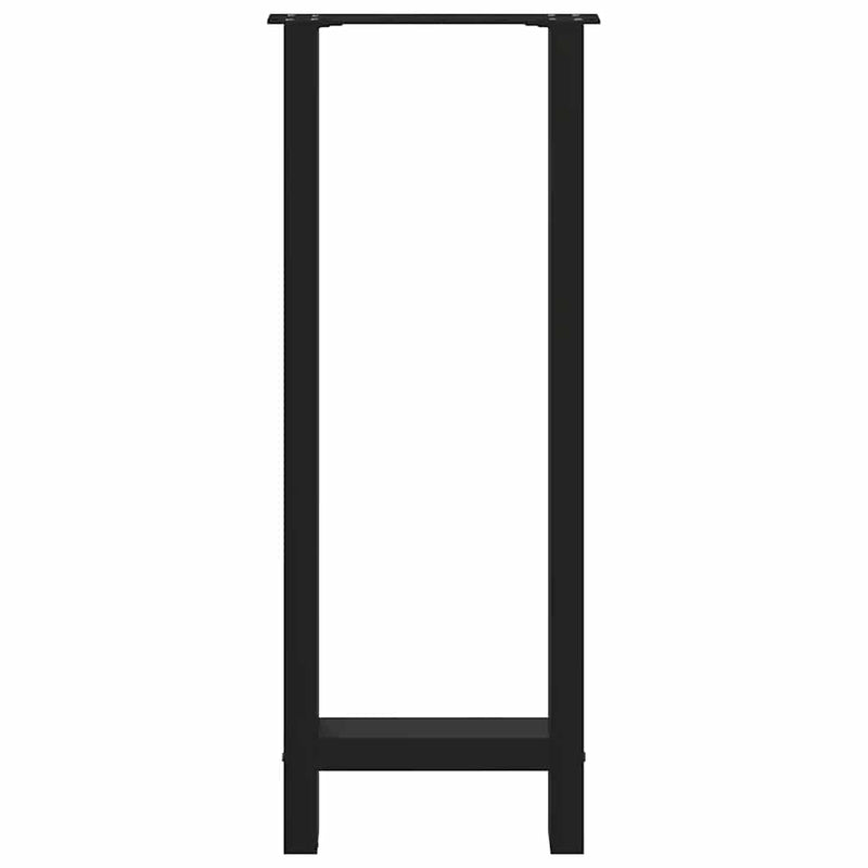 vidaXL 2 db fekete acél bárasztal láb 40 x (100-101) cm