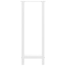 vidaXL 2 db fehér bárasztal láb 40 x (100-101) cm acél