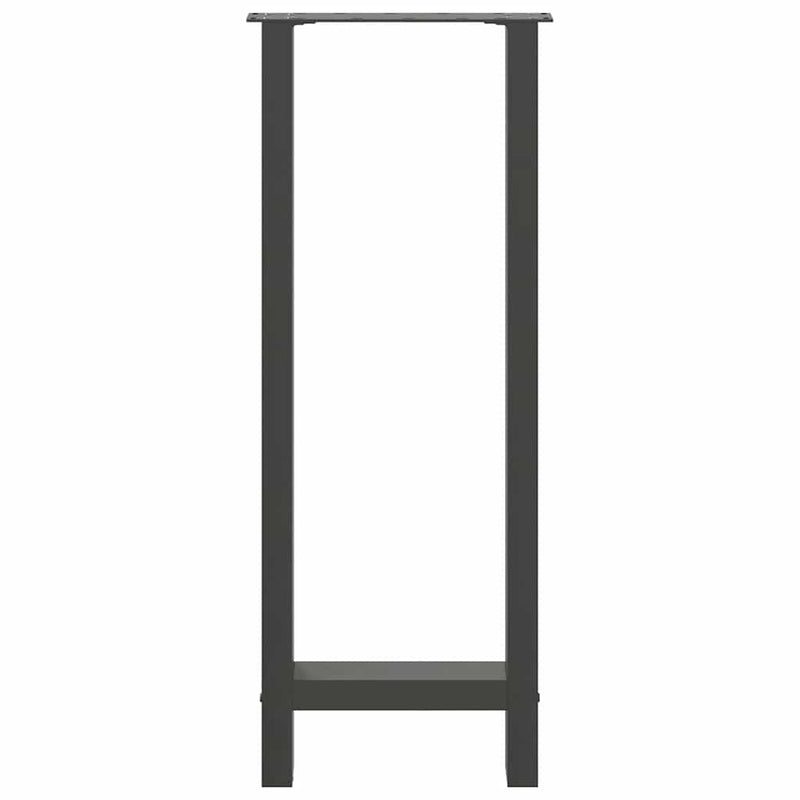 vidaXL 2 db antracitszürke acél bárasztalláb 40x(100-101) cm
