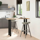 vidaXL 2 db fekete acél bárasztalláb 50 x (100-101) cm