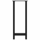 vidaXL 2 db fekete acél bárasztalláb 50 x (100-101) cm