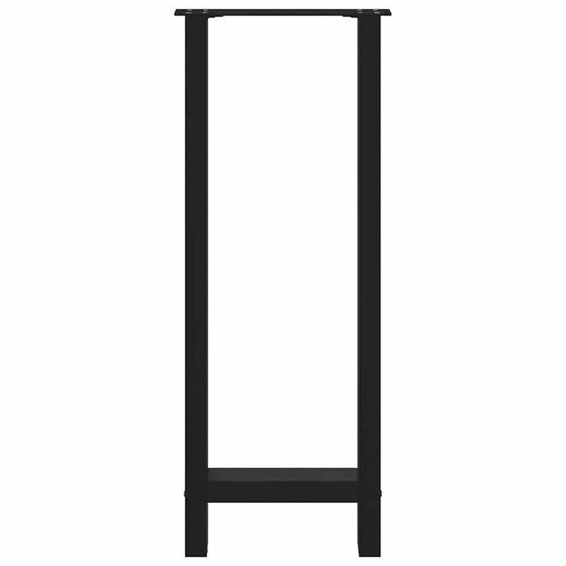 vidaXL 2 db fekete acél bárasztalláb 50 x (100-101) cm