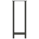 vidaXL 2 db antracitszürke acél bárasztalláb 50x(100-101) cm