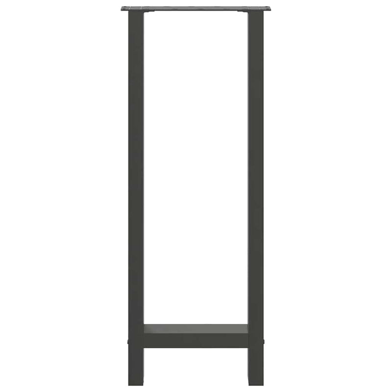 vidaXL 2 db antracitszürke acél bárasztalláb 50x(100-101) cm