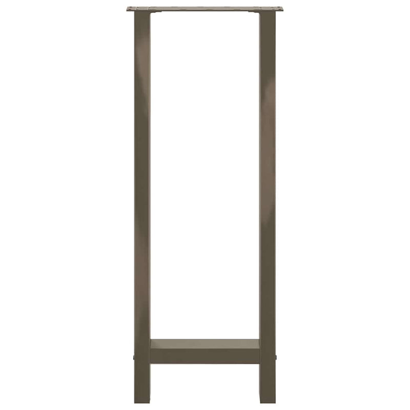 vidaXL 2 db natúr acél bárasztalláb 50x(100-101) cm