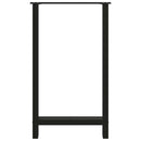 vidaXL 2 db fekete acél bárasztal láb 60 x (100-101) cm