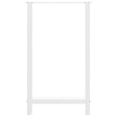 vidaXL 2 db fehér bárasztal láb 60 x (100-101) cm acél