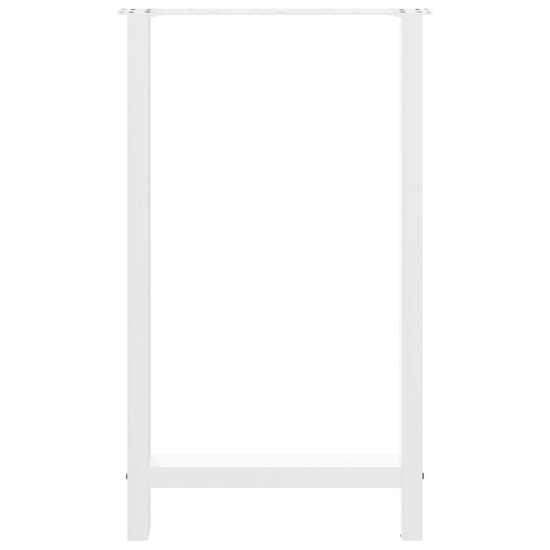 vidaXL 2 db fehér bárasztal láb 60 x (100-101) cm acél