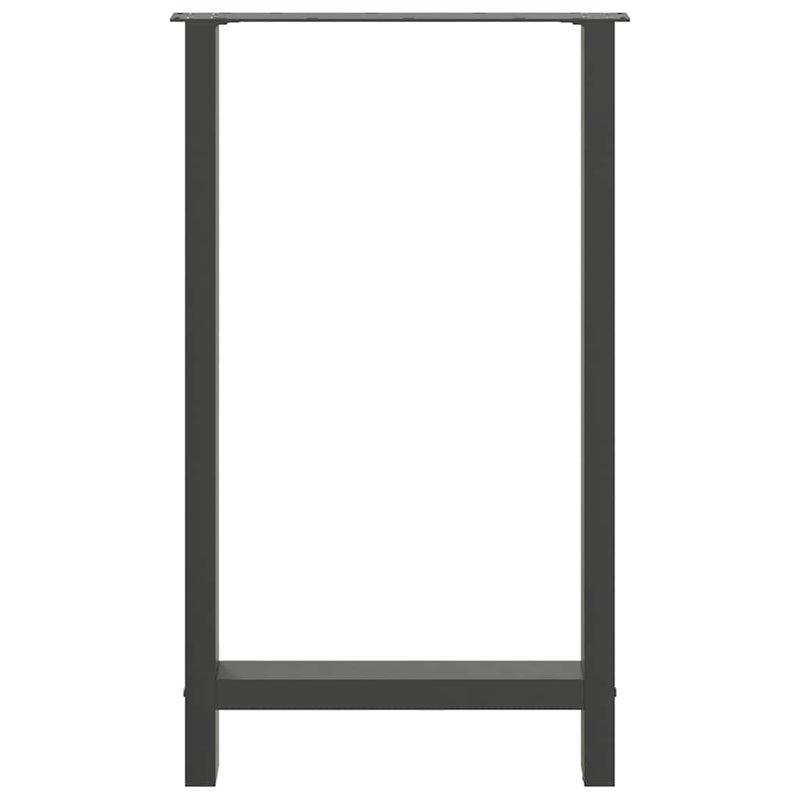 vidaXL 2 db antracitszürke acél bárasztalláb 60x(100-101) cm