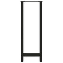 vidaXL 2 db fekete acél bárasztal láb 40 x (110-111) cm