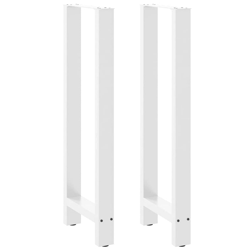 vidaXL 2 db fehér bárasztal láb 40 x (110-111) cm acél
