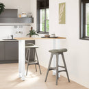 vidaXL 2 db fehér bárasztal láb 40 x (110-111) cm acél