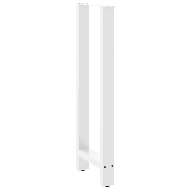 vidaXL 2 db fehér bárasztal láb 40 x (110-111) cm acél