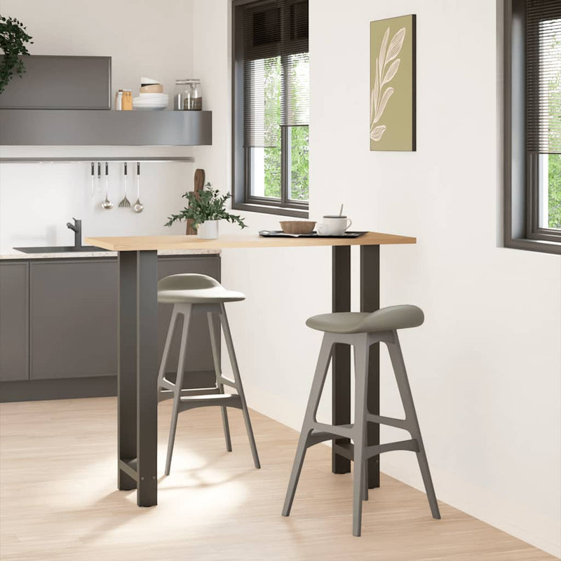 vidaXL 2 db antracitszürke acél bárasztalláb 40x(110-111) cm