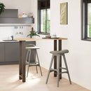 vidaXL 2 db natúr acél bárasztalláb 40 x (110-111) cm