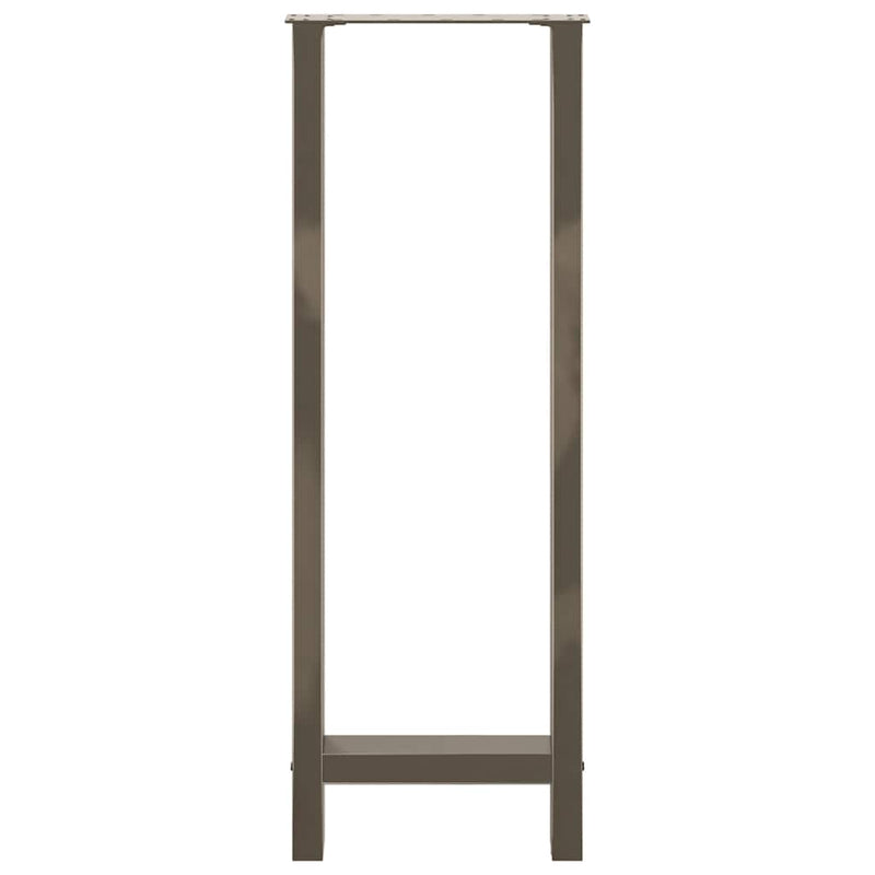 vidaXL 2 db natúr acél bárasztalláb 40 x (110-111) cm