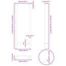 vidaXL 2 db antracitszürke acél bárasztalláb 50x(110-111) cm