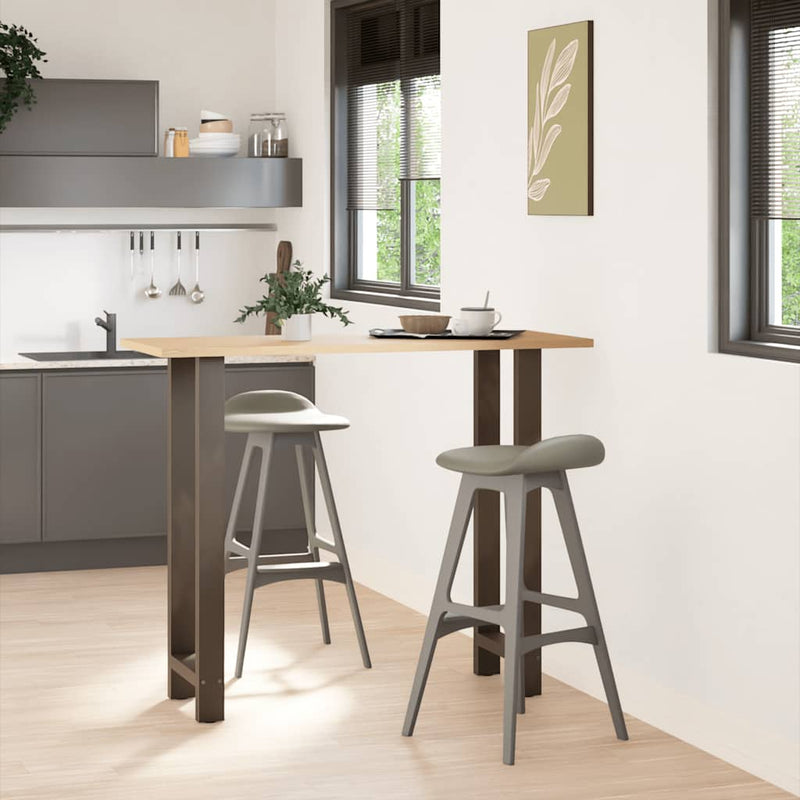 vidaXL 2 db natúr acél bárasztalláb 50 x (110-111) cm