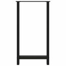 vidaXL 2 db fekete acél bárasztalláb 60 x (110-111) cm