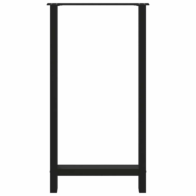 vidaXL 2 db fekete acél bárasztalláb 60 x (110-111) cm