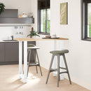 vidaXL 2 db fehér bárasztal láb 60 x (110-111) cm acél