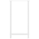 vidaXL 2 db fehér bárasztal láb 60 x (110-111) cm acél